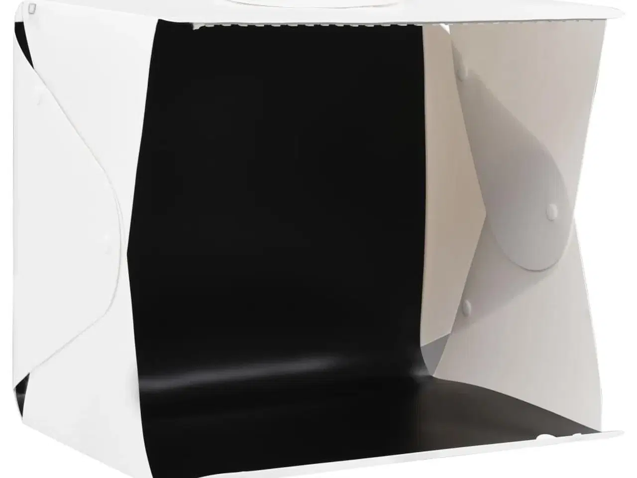 Billede 3 - Foldbar lyskasse til fotostudie 40 x 34 x 37 cm plastik hvid
