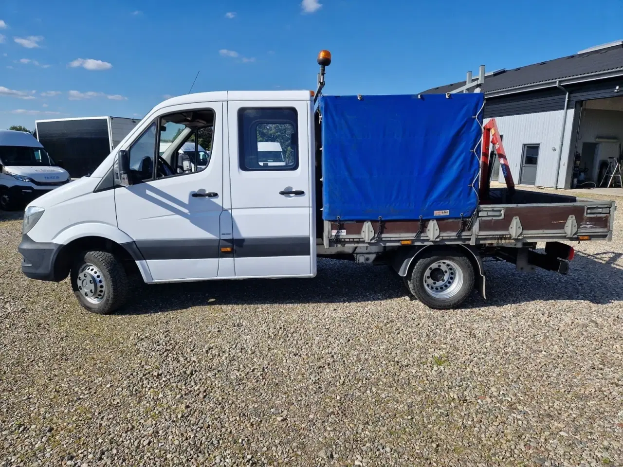 Billede 2 - Mercedes Sprinter 516 2,2 CDi A2 Mandskabsvogn m/lad RWD