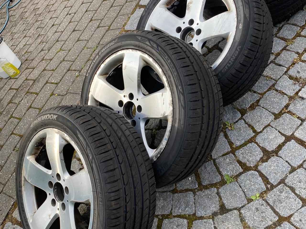 Billede 2 - Hankook sommerdæk på Mercedes fælge, kørt få km