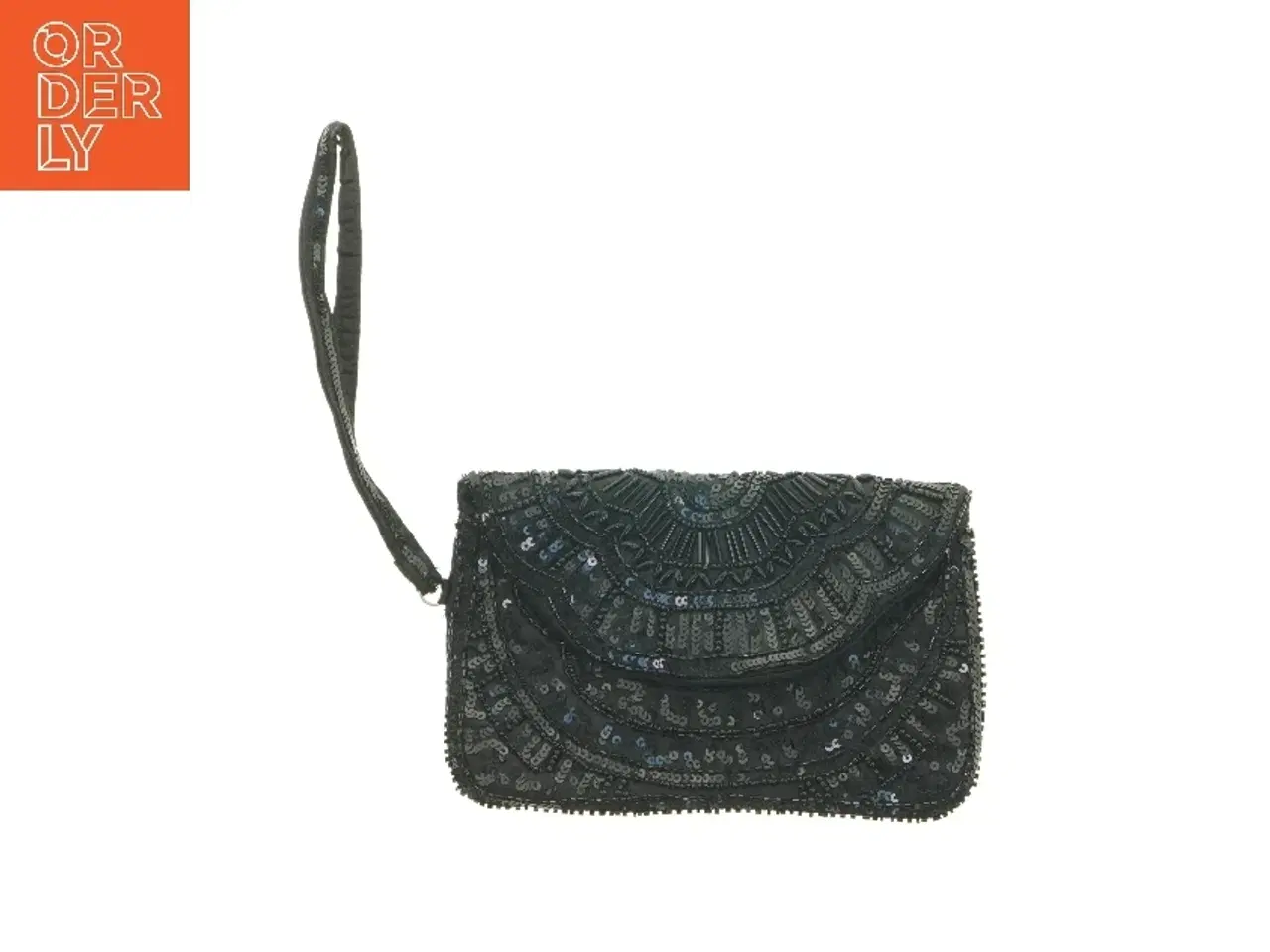 Billede 1 - Sort aftentaske med pailletter fra Bjou B Brigitte (str. 23 x 14,5 cm)