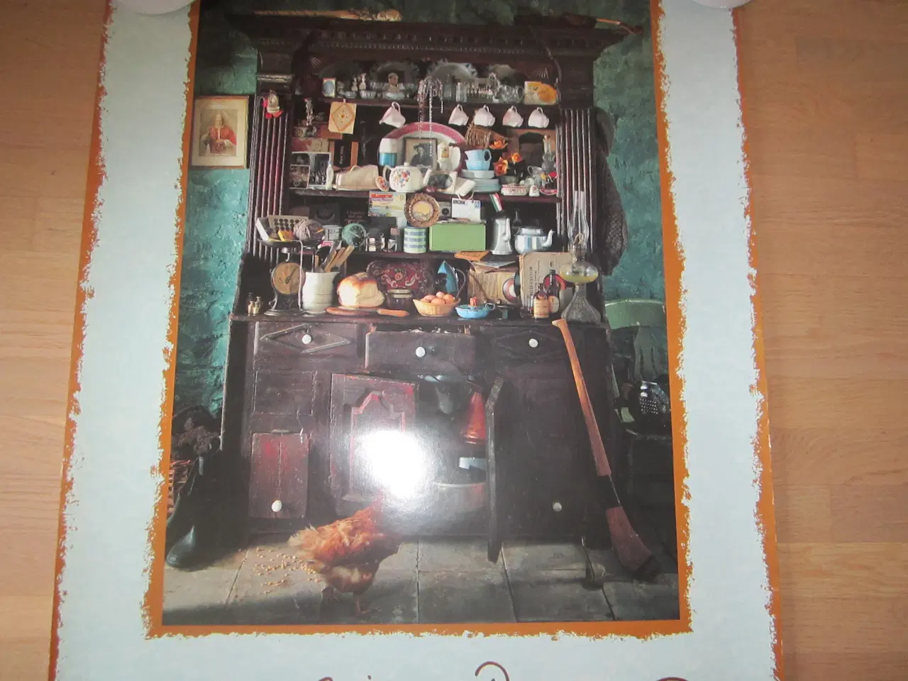 Billede 3 - Fin plakat med et gammelt irsk køkkenskab