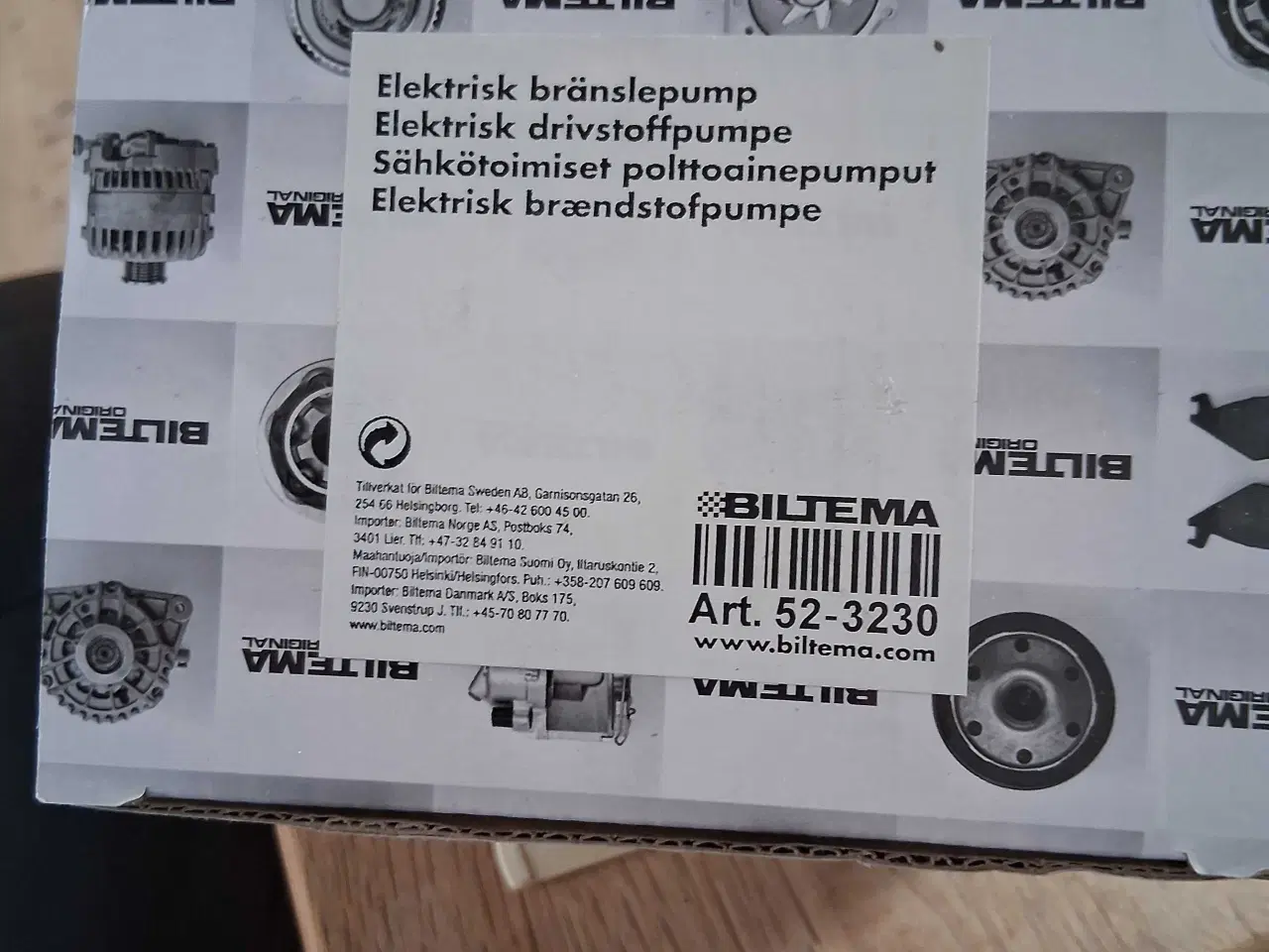 Billede 5 - Elektrisk Brændstofpumpe. 