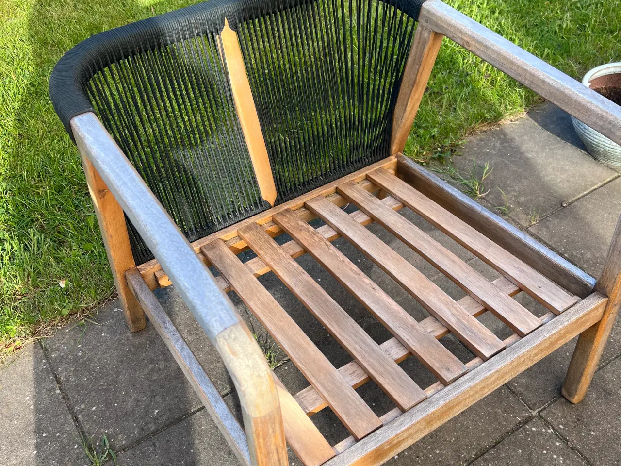Billede 10 - Havemøbler i træ. 2 personers Sofa + lounge stol