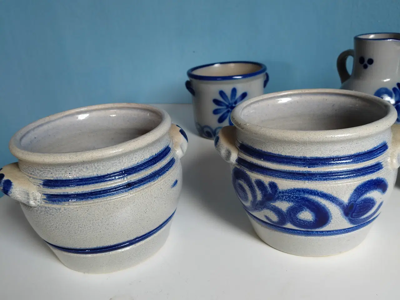 Billede 5 - 🏺 Vintage keramik-sæt – Håndmalet detaljer