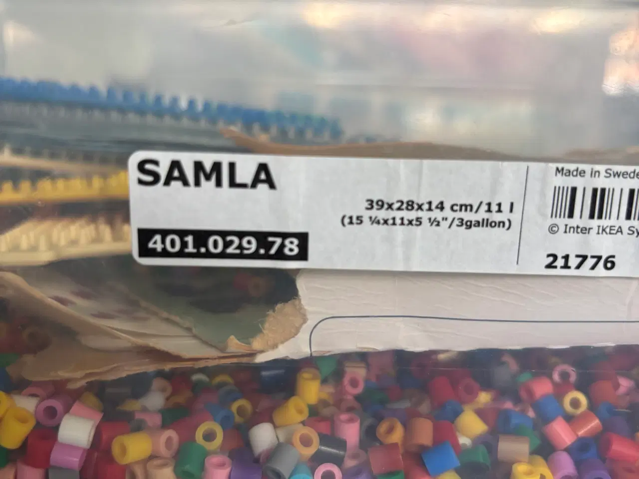 Billede 4 - Stor kasse perler og perleplader