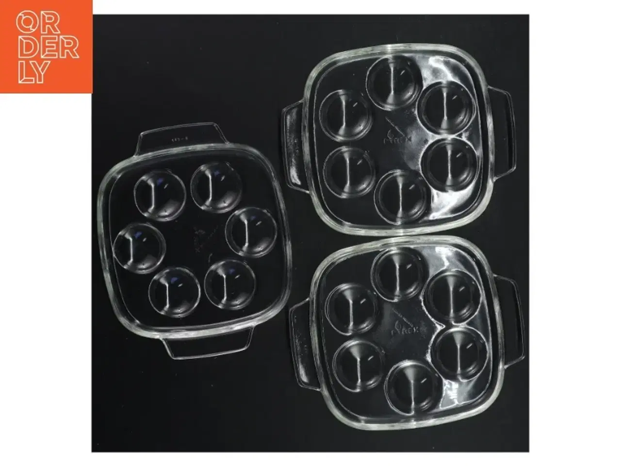 Billede 3 - 6 stk. Pyrex snegle tallerkener (str. 14 x 14 cm)