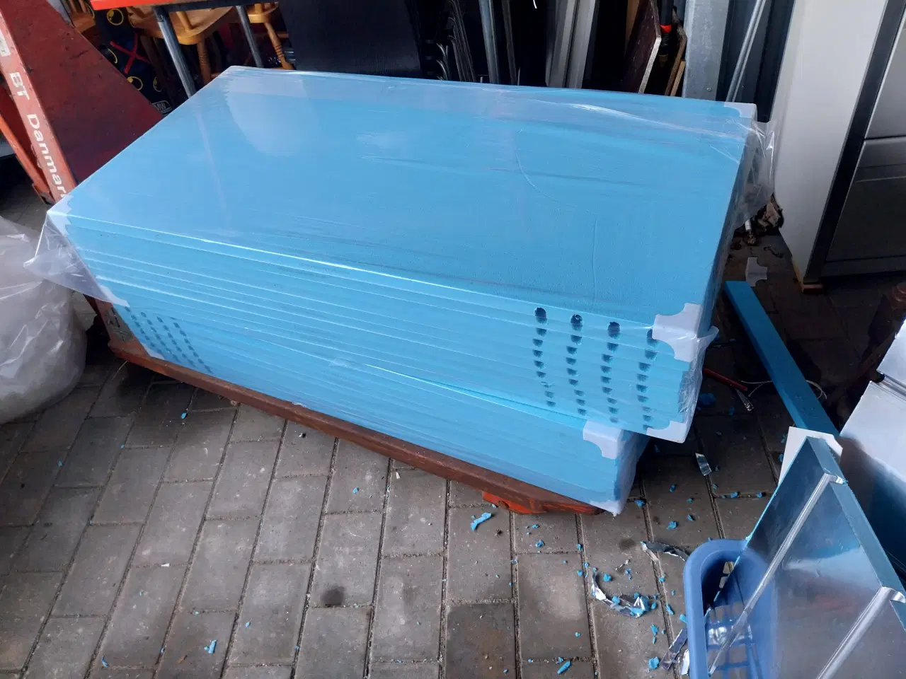 Billede 3 - 16 x 2 pex rør til gulvvarme 120 m og gulvplader  