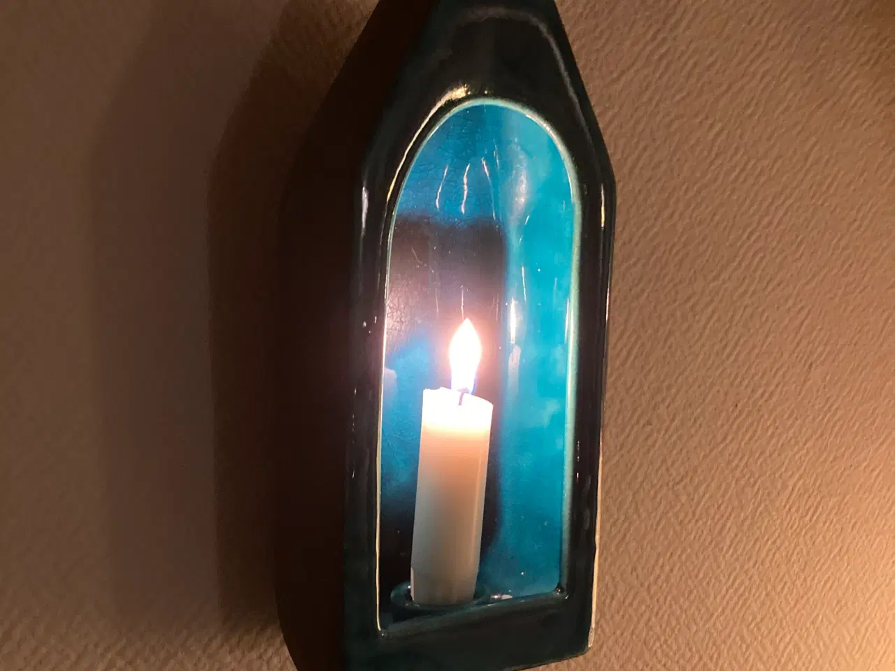 Billede 9 - Væglysestage keramik