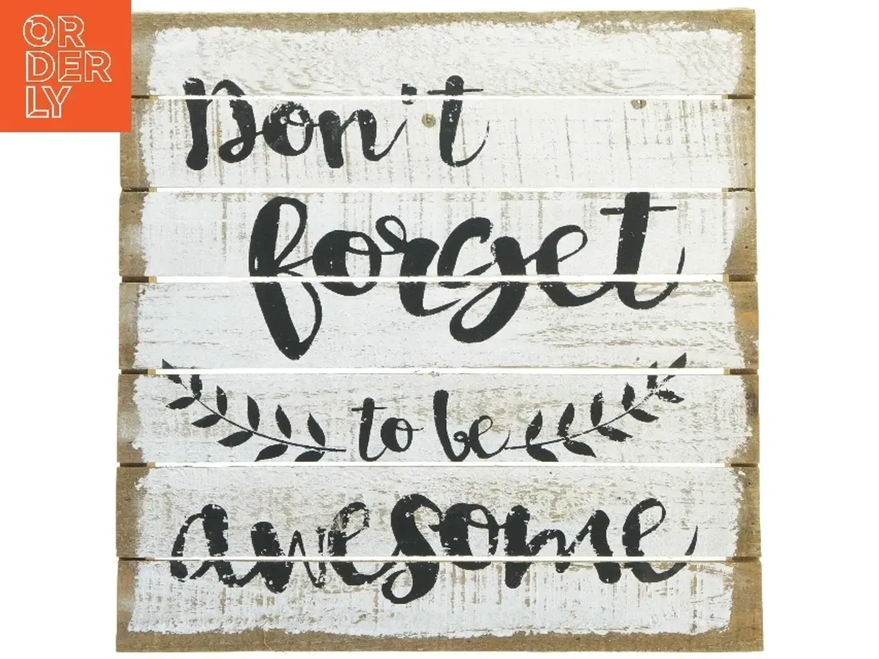 Billede 1 - Vægdekoration med tekst fra Lafinesse (str. 35,5x35,5 cm)