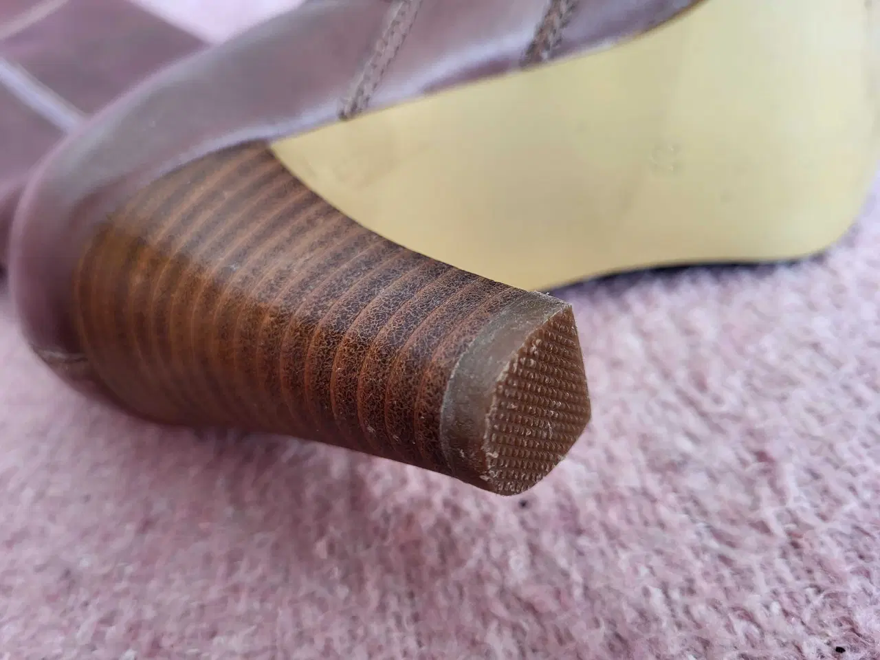 Billede 6 - Elegante langskaftede læderstøvler 