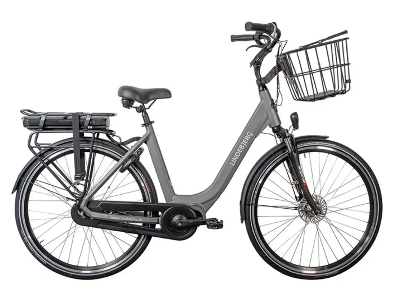 Billede 1 - Lindebjerg 28'' Elcykel Shopper Deluxe - Stone Grey