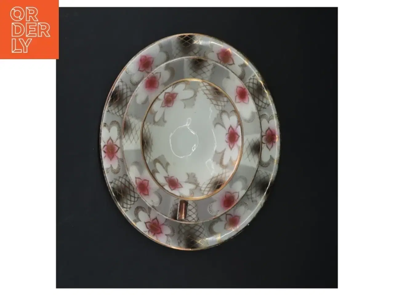 Billede 5 - Tekop med underkop og tallerken fra Bavaria (str. Ø. 19,5 cm. og 15 cm)