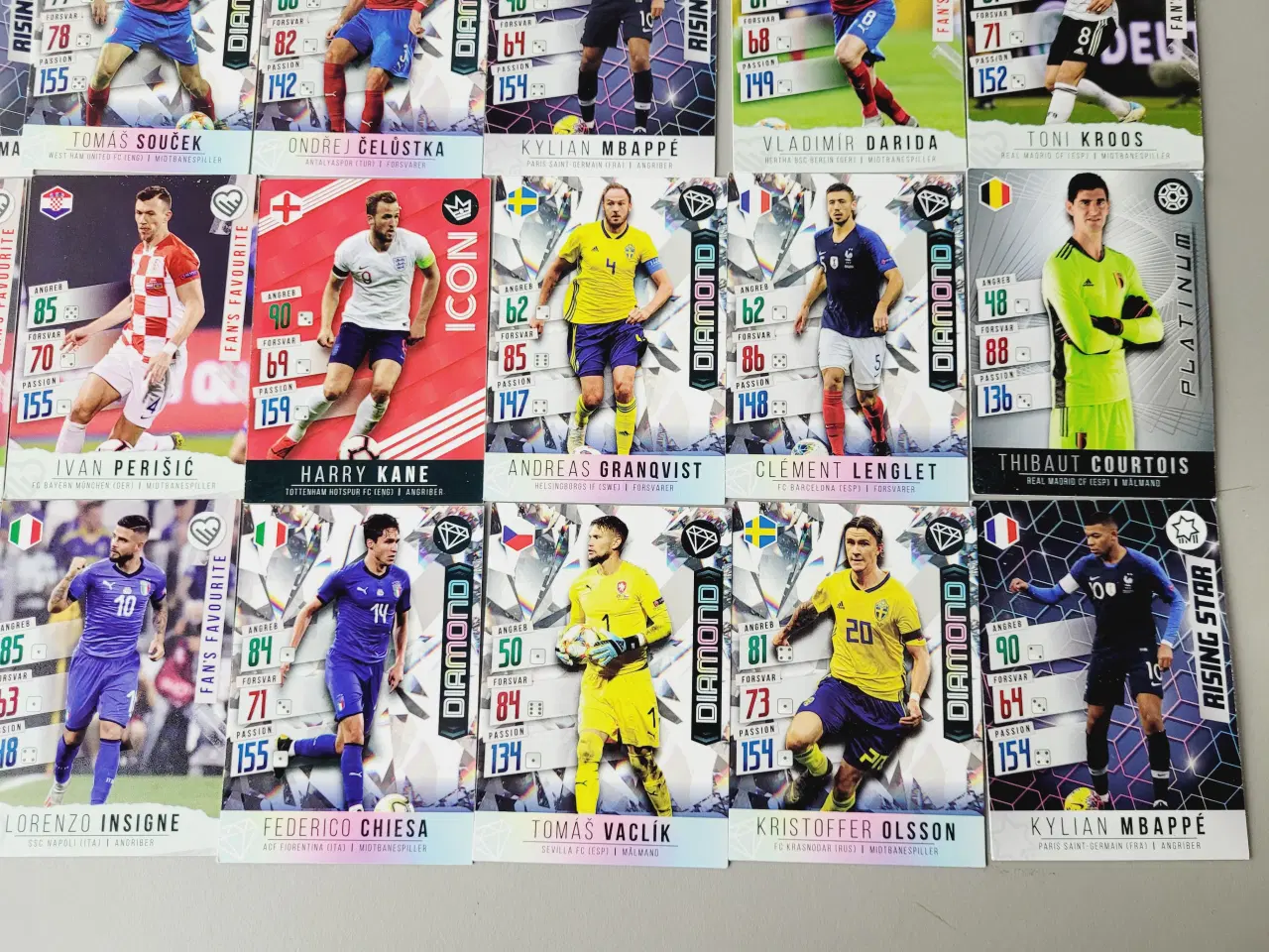 Billede 4 - ⭐️: Panini Adrenalyn XL fodboldkort – Samling på 5