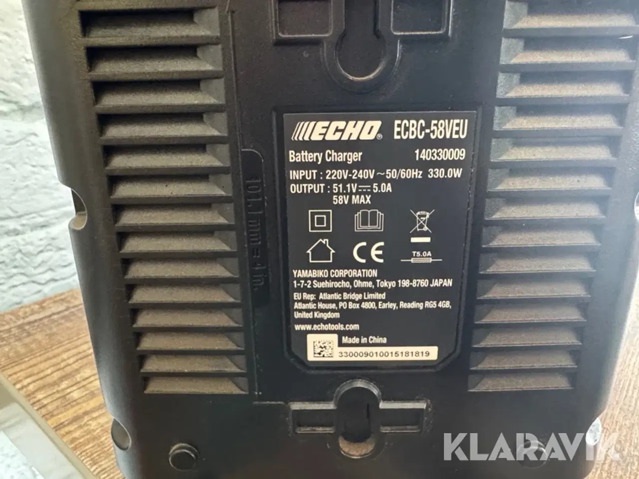 Billede 5 - Batteri - Lader ECHO 58 V 4, 0 Ah