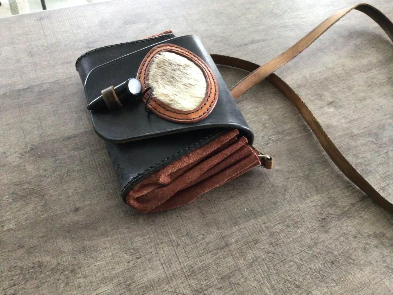 Billede 3 - Skuldertaske i læde