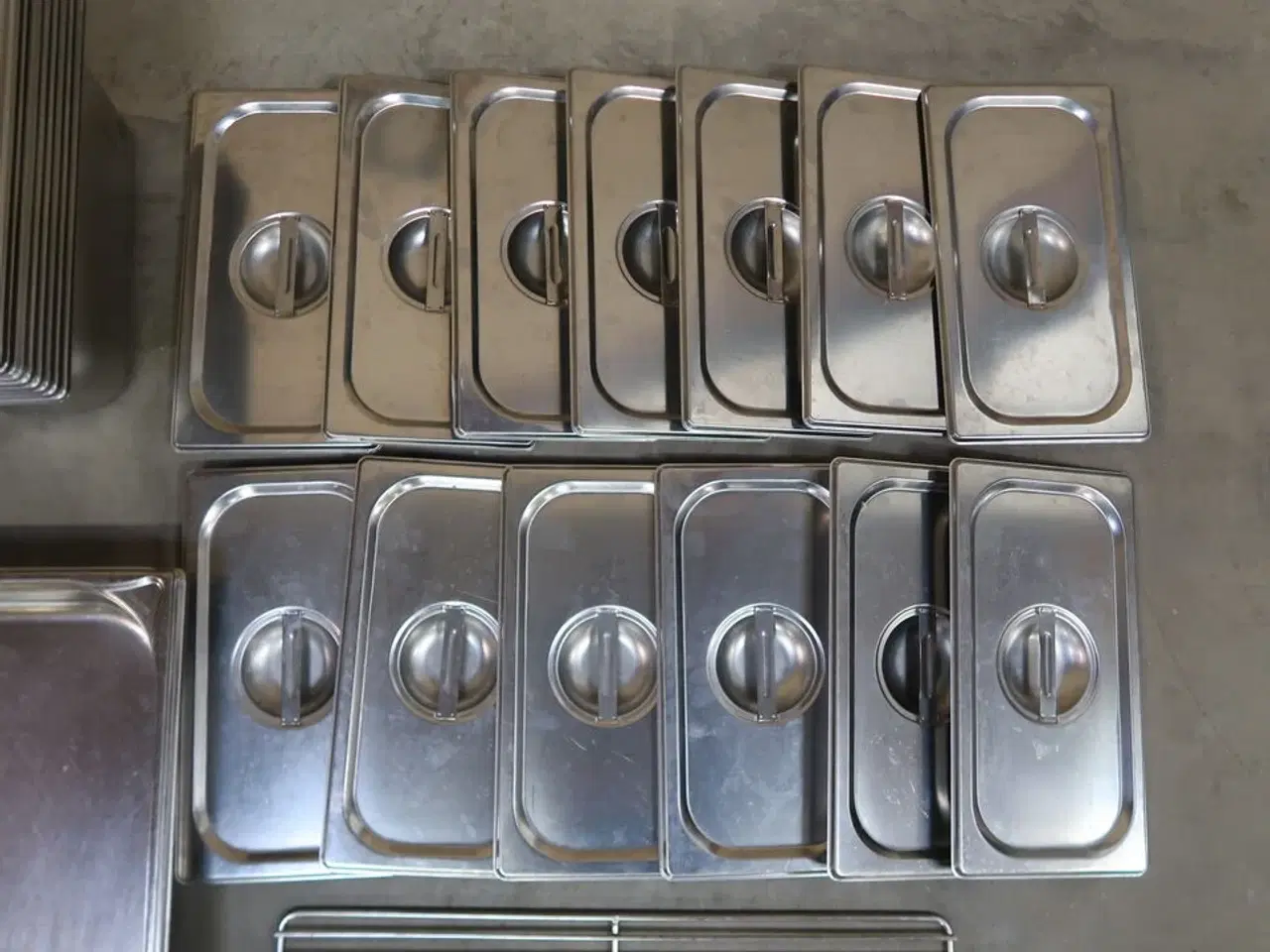 Billede 5 - 32 stk. ass. Rustfrit stål kantiner / låg