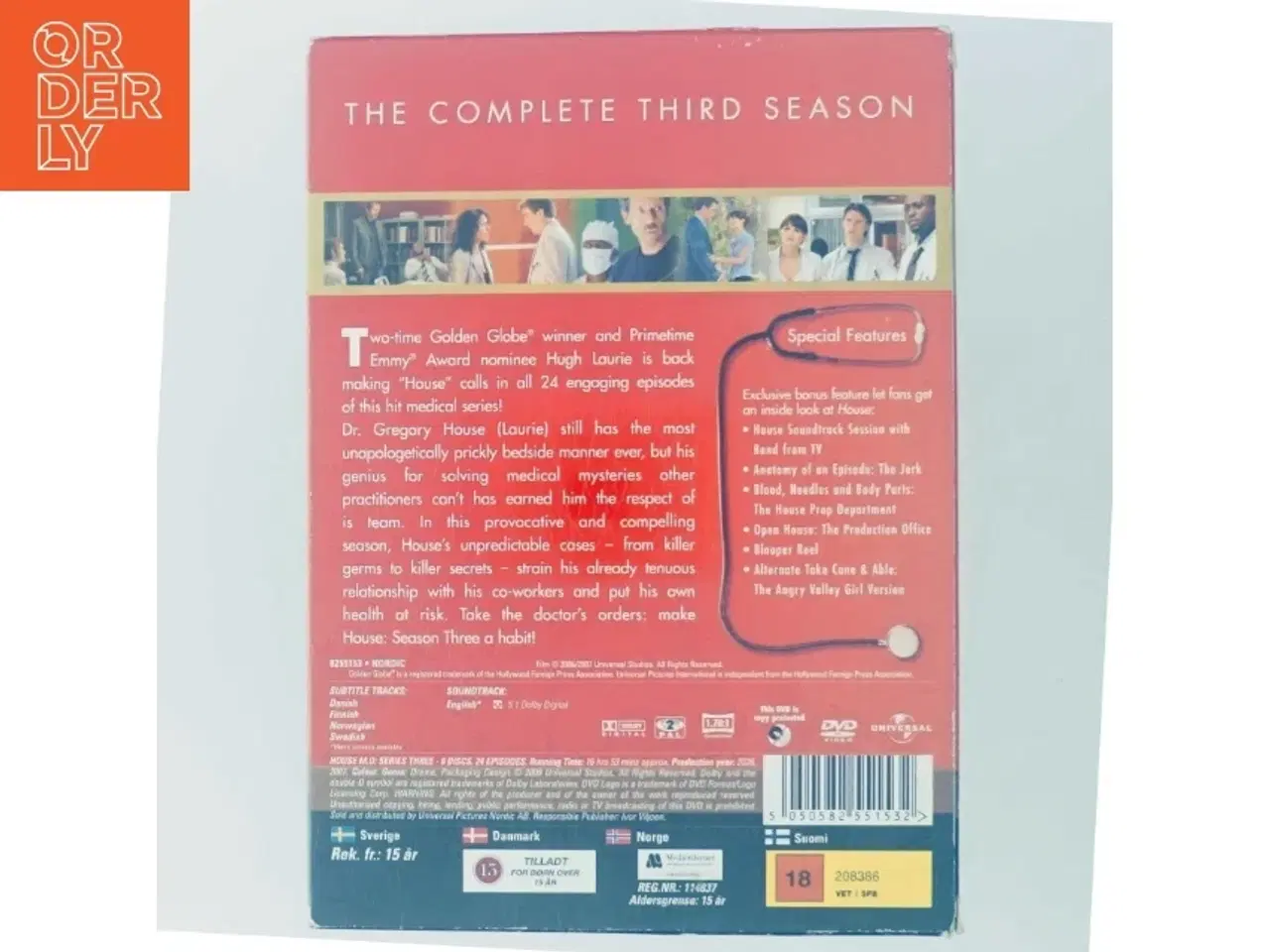 Billede 3 - House Md Season 3 med Hugh Laurie (DVD)