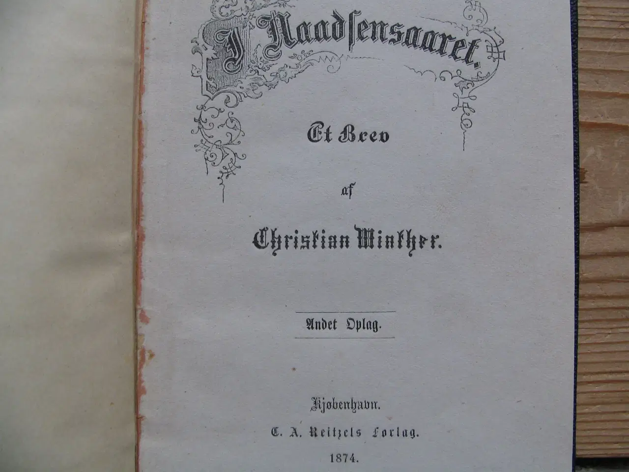 Billede 3 - Christian Winther. I Naadsensaaret - Et Brev