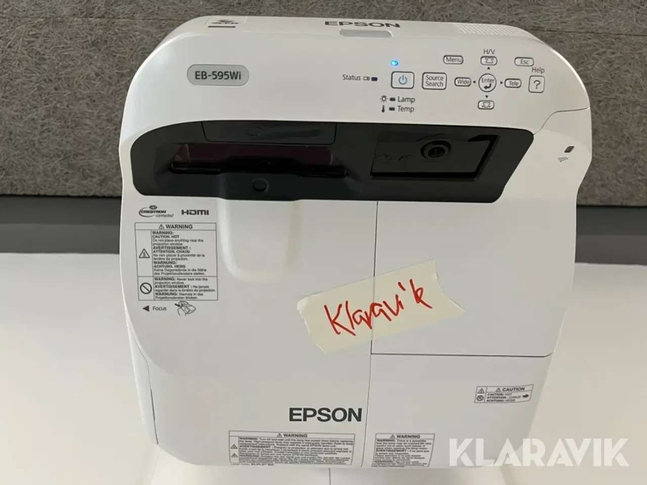 Billede 5 - Projector Epson med whitebordtavle og højtaler