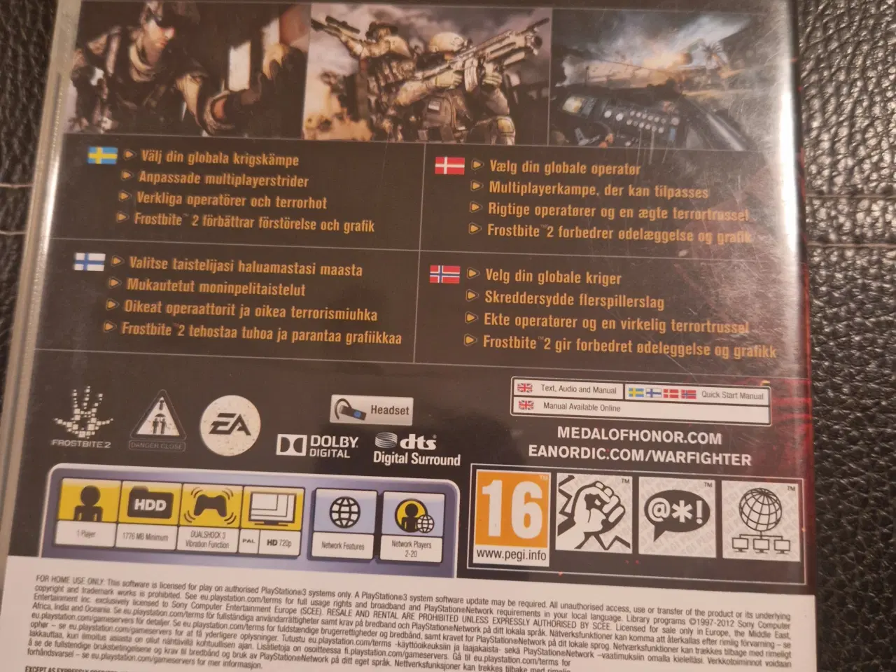 Billede 2 - Medal Of Honor Warfighter PS3 spil