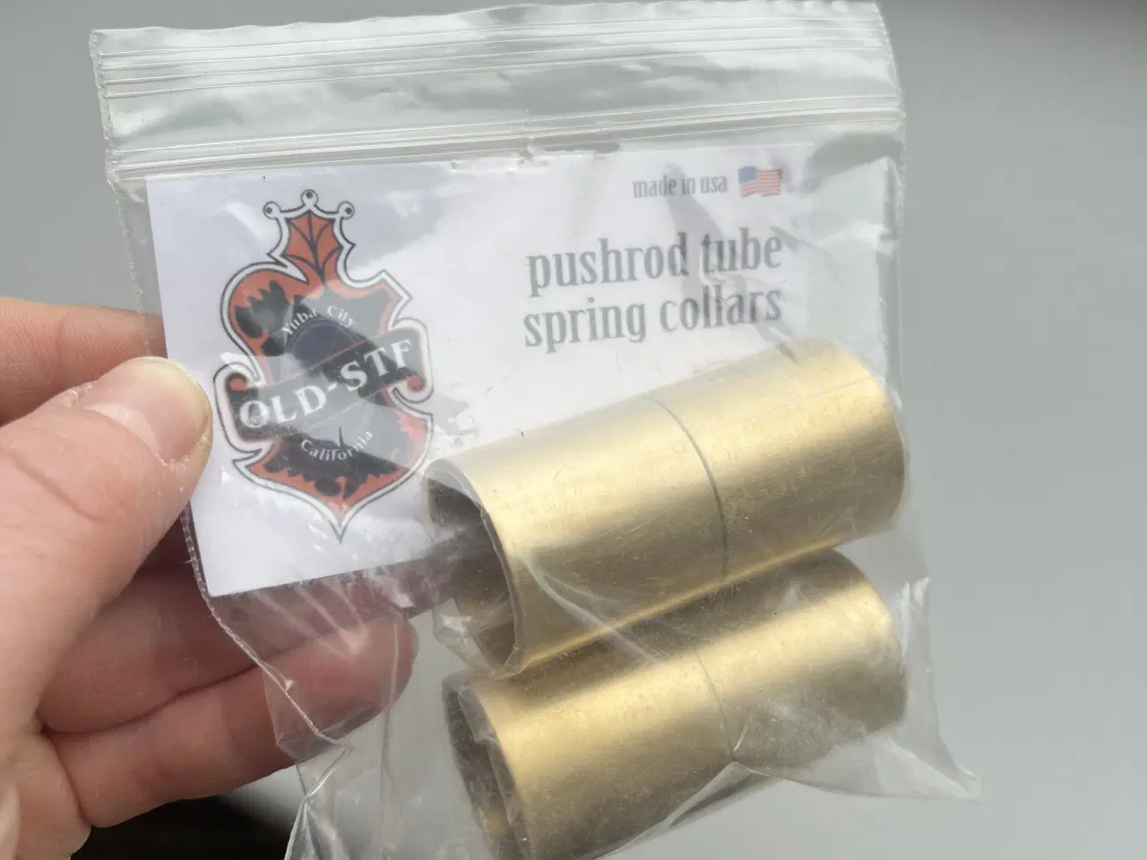 Billede 4 - Pushrod spring collars, messing