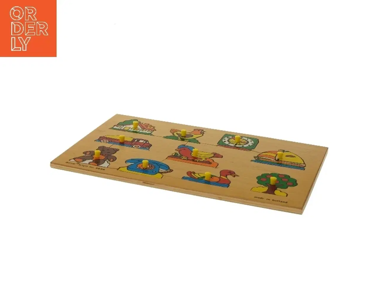 Billede 4 - Børnepuzzle af træ fra acre toys (str. 29,5x20,5 cm)