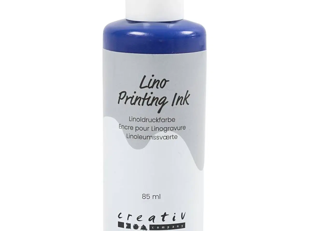 Billede 1 - Blå Linoleumssværte 85ml - Vandsbaseret Kvalitet