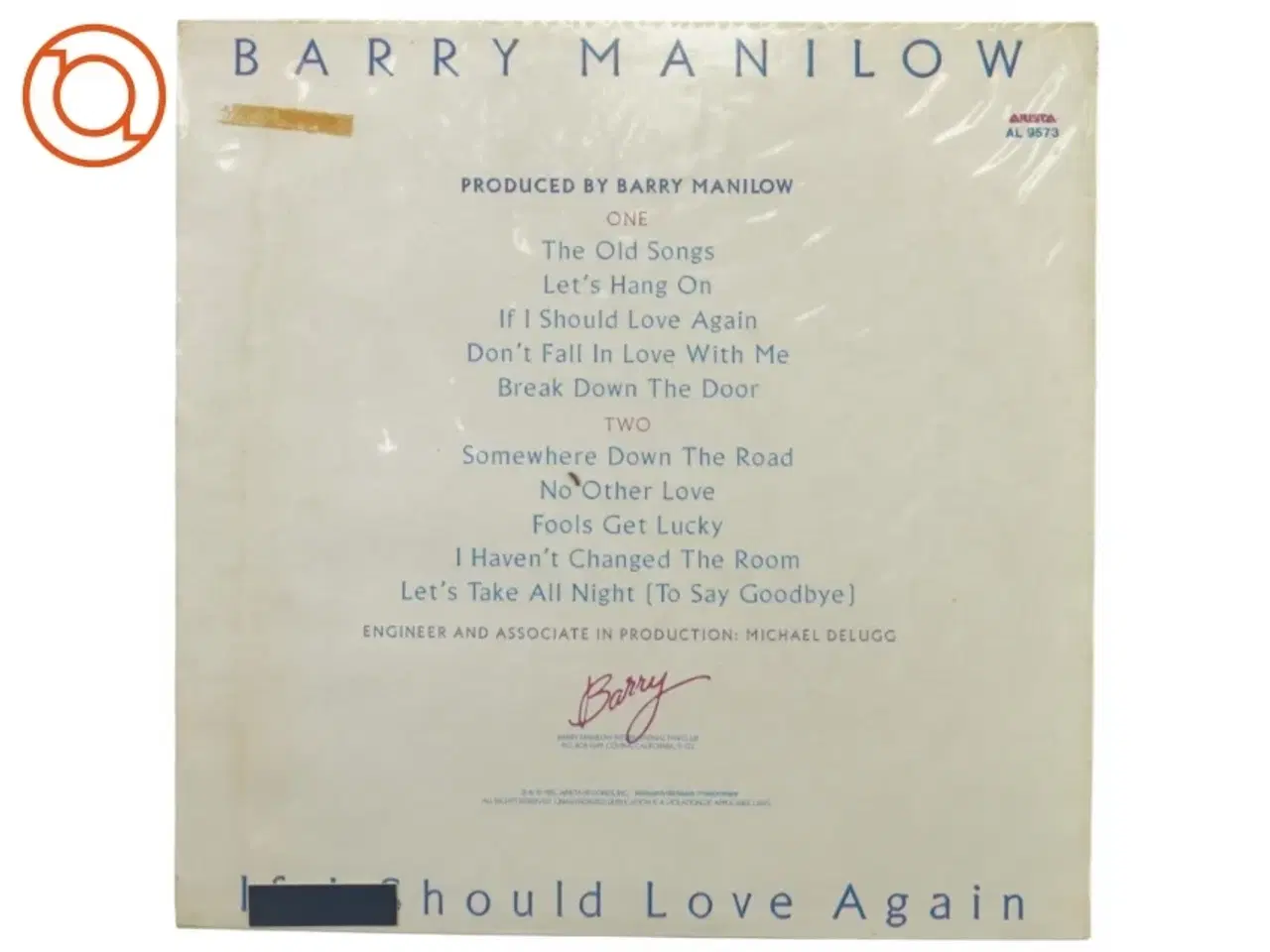 Billede 2 - Barry Manilow, if I should love again fra End Cv (str. 30 cm)
