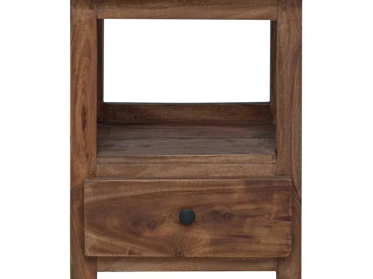 Billede 6 - Sengebord med skuffe Brun 30 x 30 x 47 cm Solid genbrugs træ