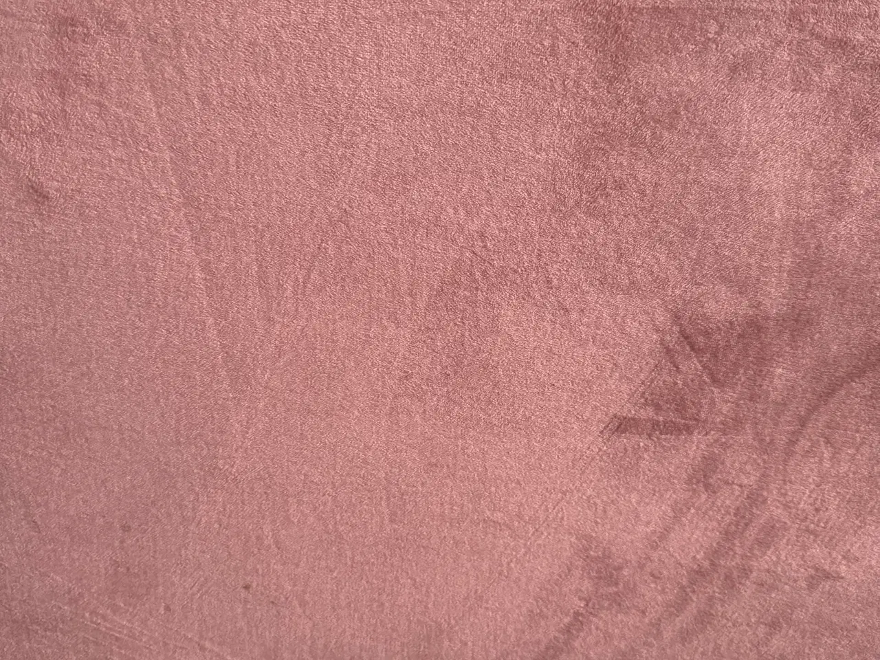 Billede 3 - Ottoman/Puf i velourstof rosa Ø75 centimeter x40 c