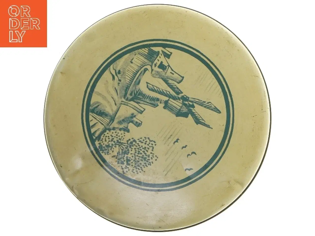 Billede 4 - Vintage rund blikdåse Safir Vejle Dampmølle (str. Ø 22 cm højde 8,5 cm)