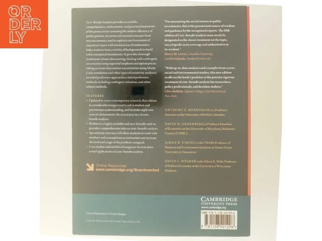 Billede 3 - Cost-benefit analysis : concepts and practice af Anthony E. Boardman (Bog)