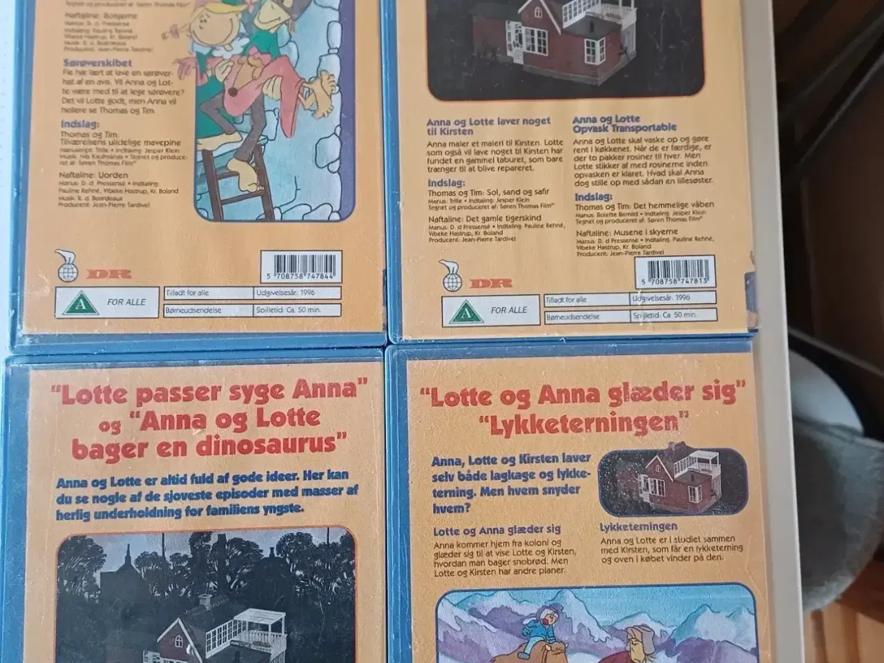 Billede 2 - Anna og Lotte VHS videobånd samling med 4stk.