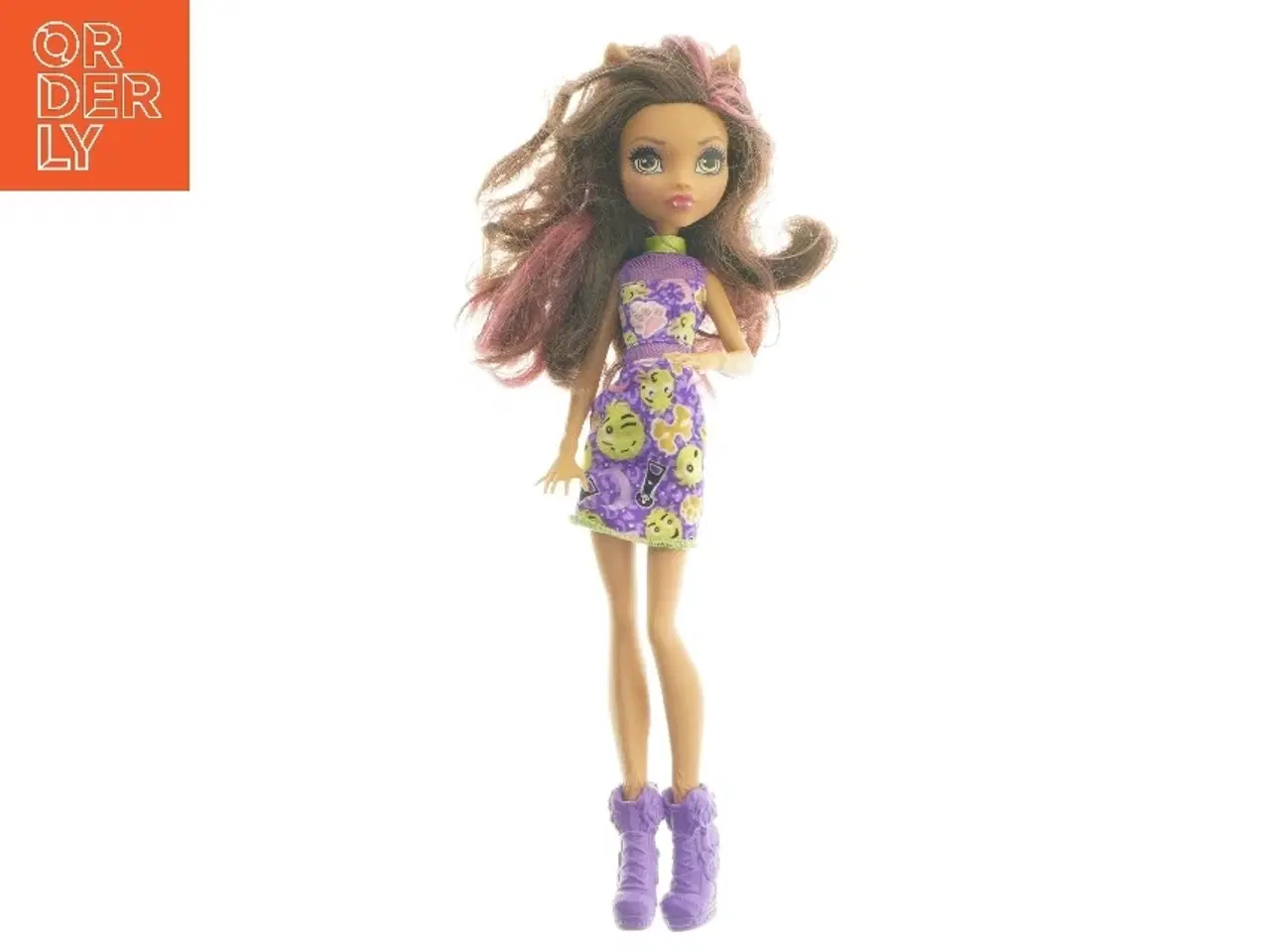 Billede 1 - Mode dukke med lilla tøj og støvler fra Monster High (str. 29 cm)