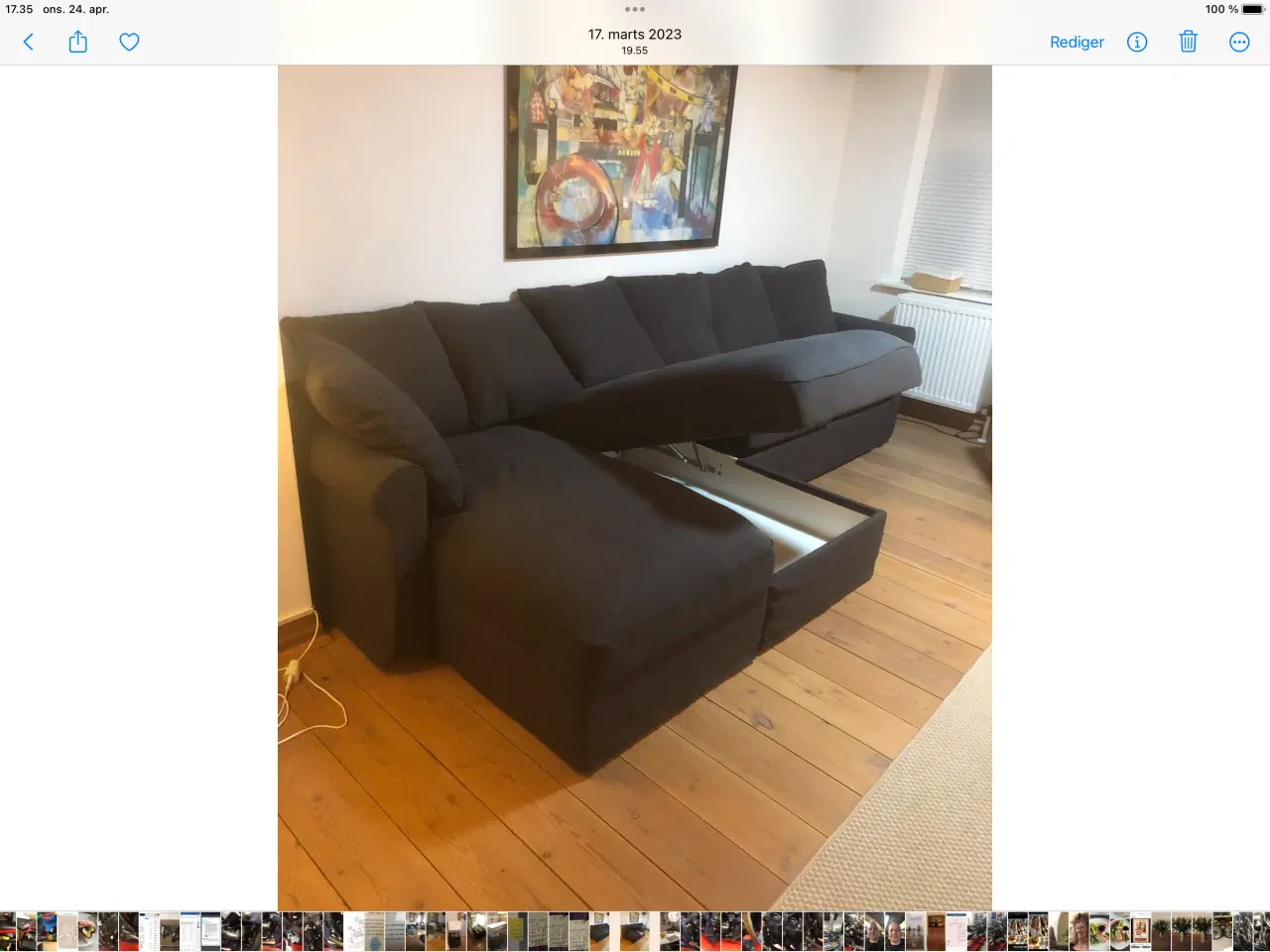 Billede 2 - Sofa med 2 chaiselonger
