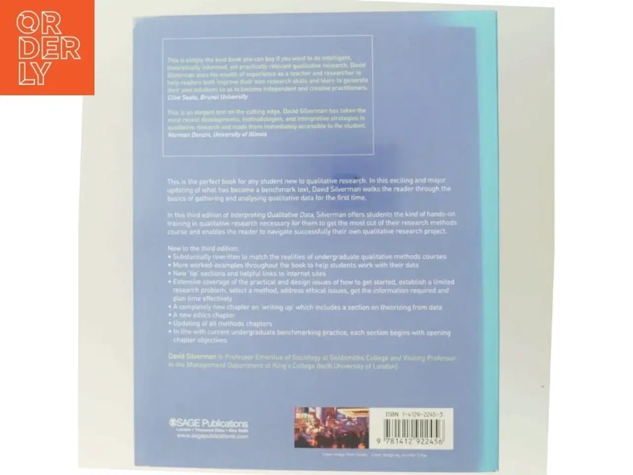 Billede 3 - Interpreting qualitative data : methods for analyzing talk, text and interaction af David Silverman (Bog)