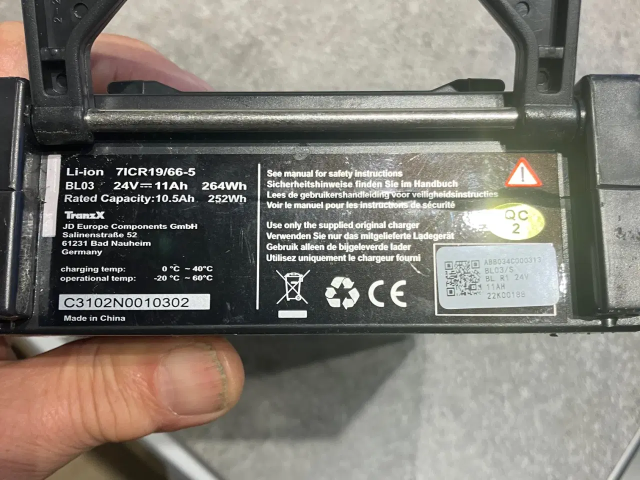 Billede 1 - Batteri til E-Fly elcykel