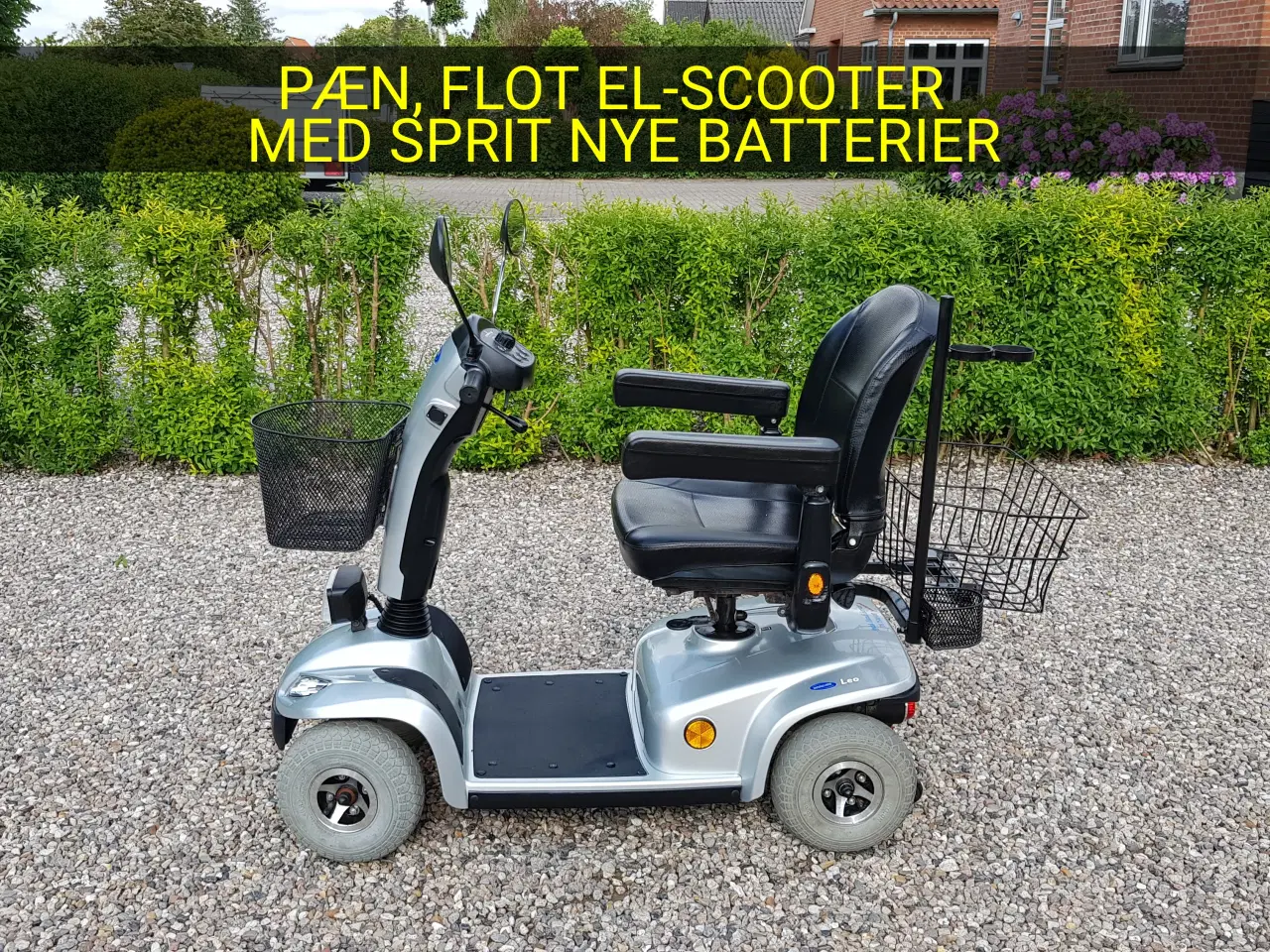 Billede 1 - 4 hjulet el-scooter med nye batterier
