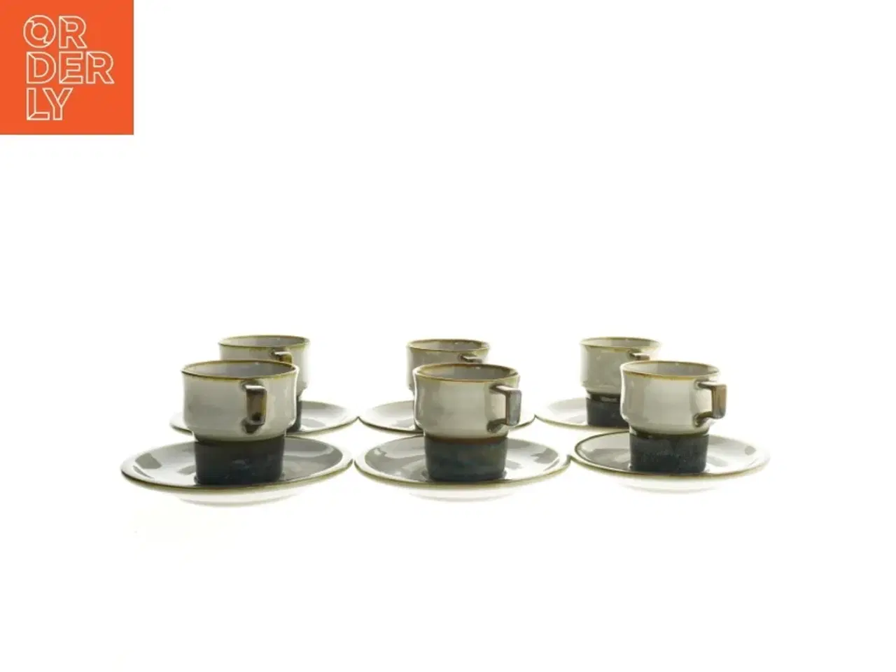 Billede 2 - B&G stentøj kaffekopper med underkopper fra B&G (str. Ø 15 og Ø 7,5x7,5 cm)