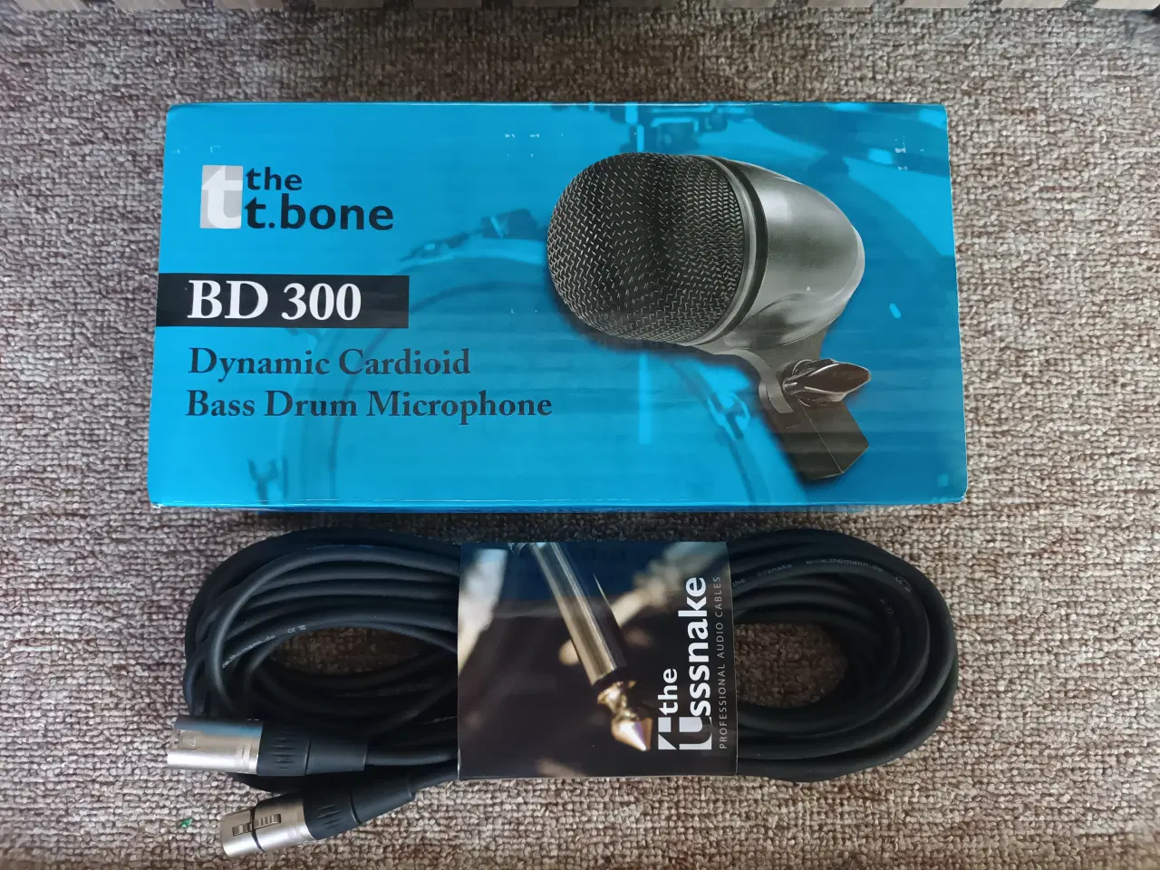 Billede 3 - the t.bone BD 300 Dynamisk stortromme mic + Kabel
