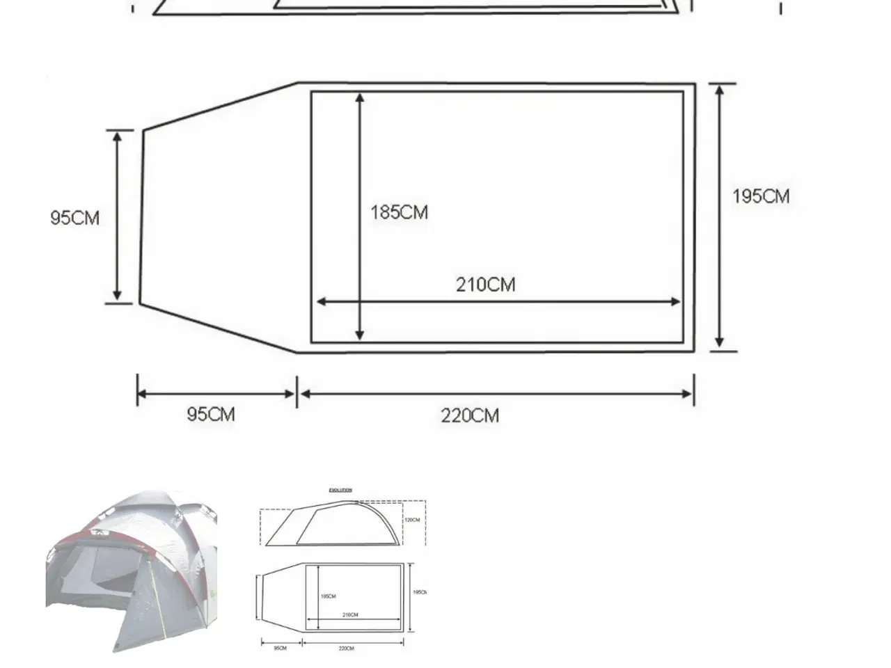 Billede 5 - Smart 2-3 personer telt 