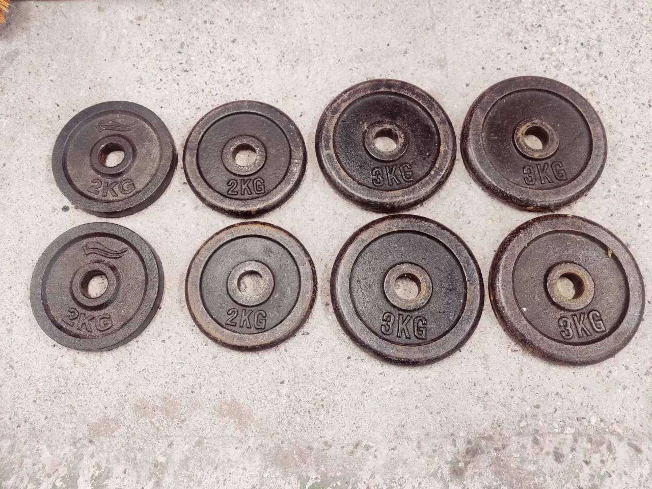 Billede 1 - Vægtskiver til Vægtstang. Håndvægte 