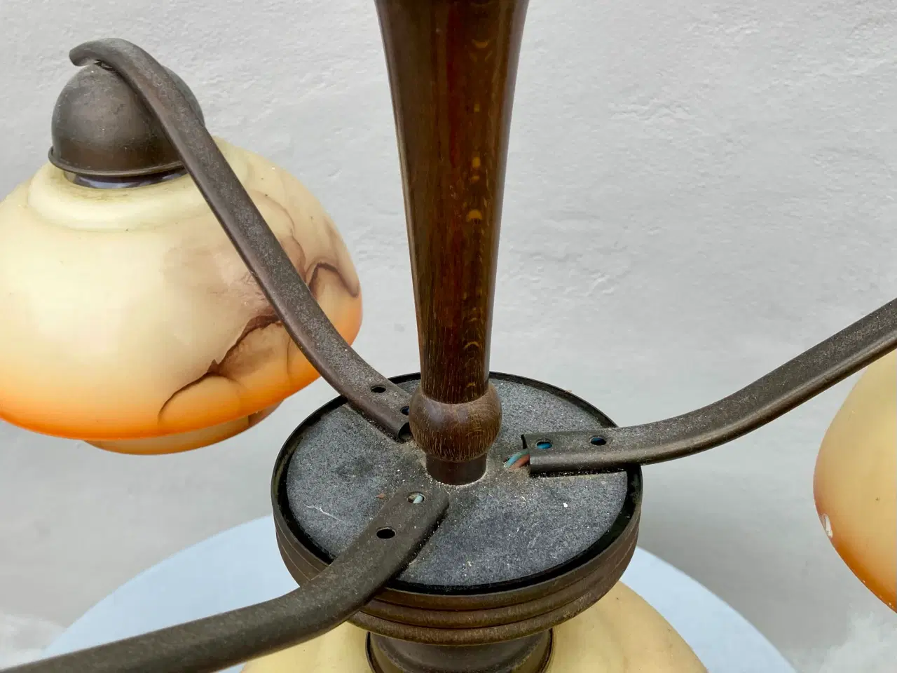 Billede 10 - Flot 1920-30’er Art Deco Stor 3 armet lysekrone Ar