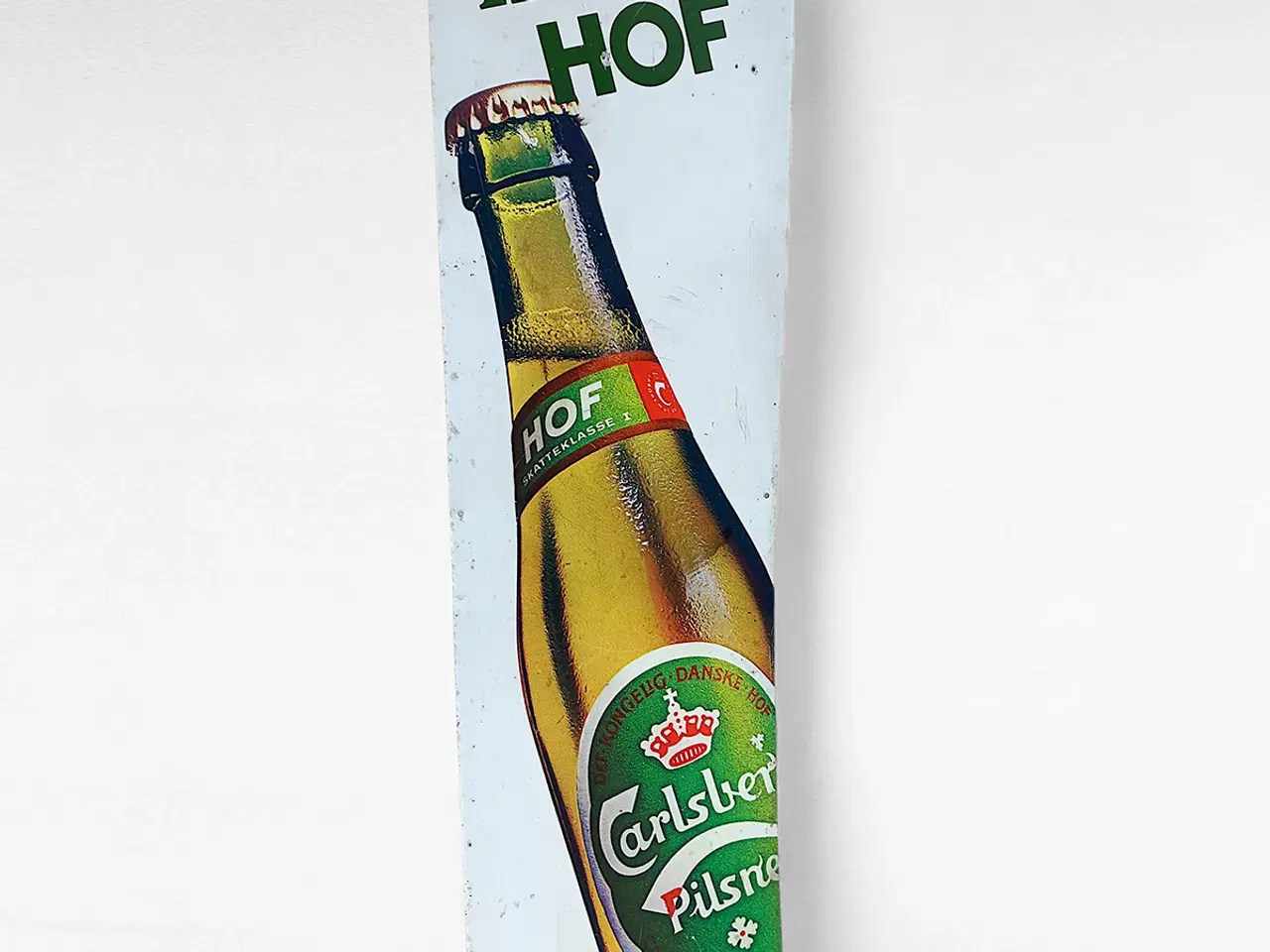 Billede 2 - Vintage Carlsberg Hof metalskilt – “helst en HOF”