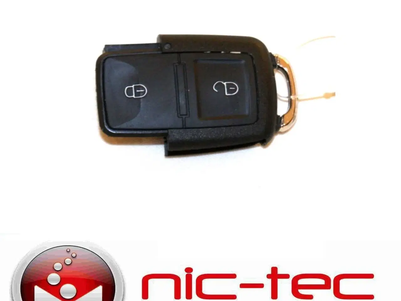 Billede 1 - Flipnøgle rep kit 2 knap for VW Seat & Skoda