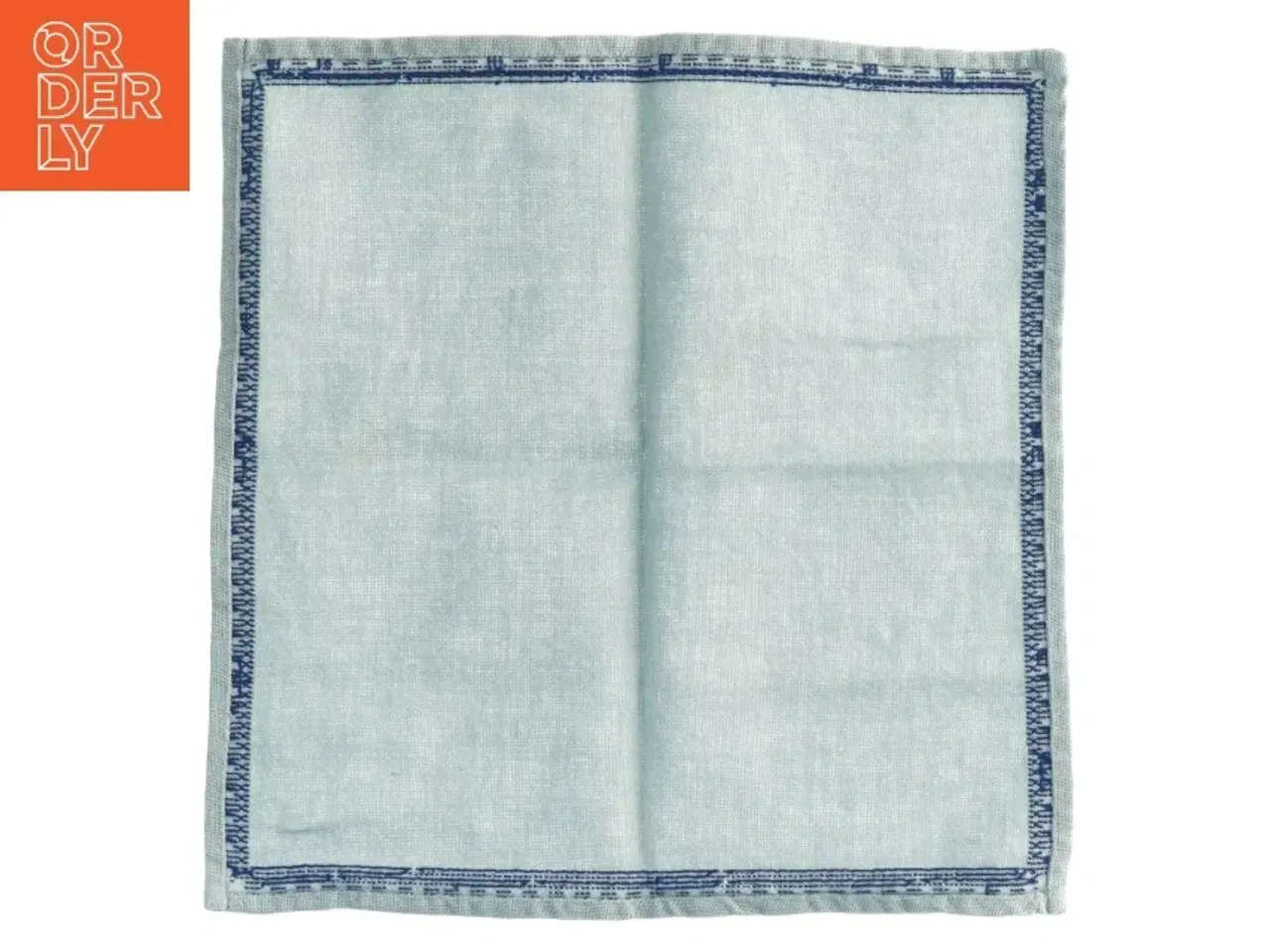 Billede 4 - Blåt bomuldsklæde (str. 31 x 31 cm)