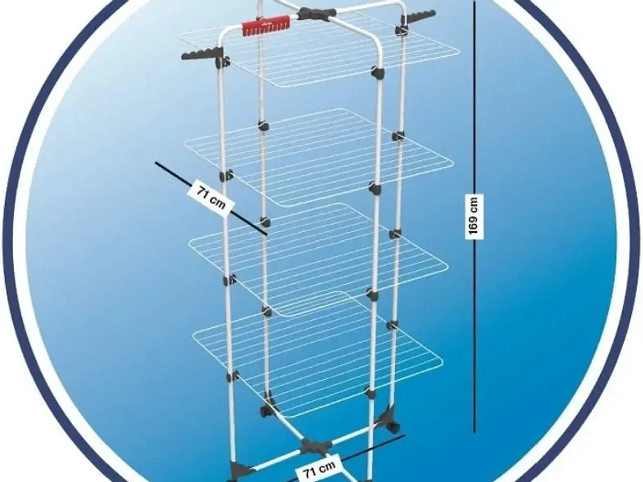 Billede 21 - Tørrestativ Vileda Mixer 4 – vertikalt, 40 m tørreplads