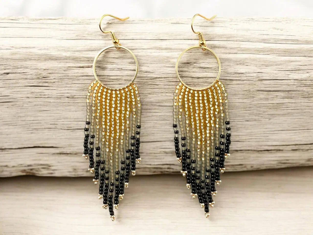 Billede 1 - Grønlandske perle øreringe 