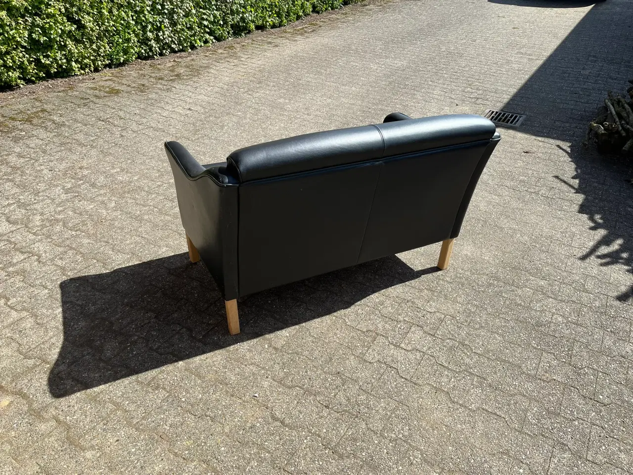 Billede 2 - 2 pers. læder sofa