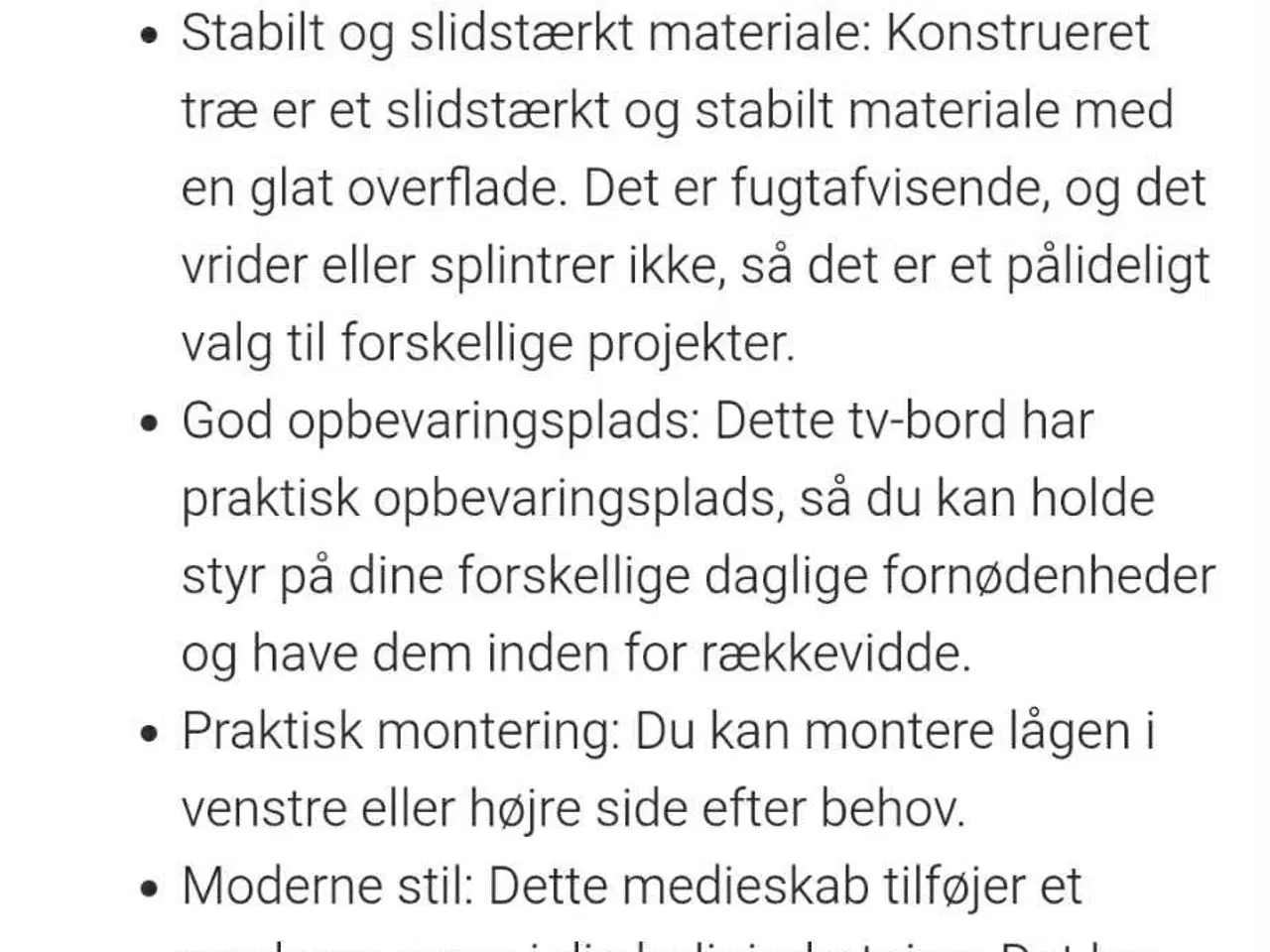 Billede 9 - Flot tv bord med 3 væg moduler